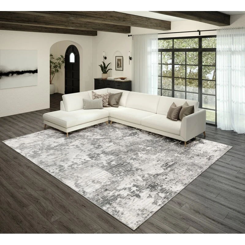 Dalyn Rhodes RR4 Grey Area Rug 9 ft. X 13 ft. Rectangle
