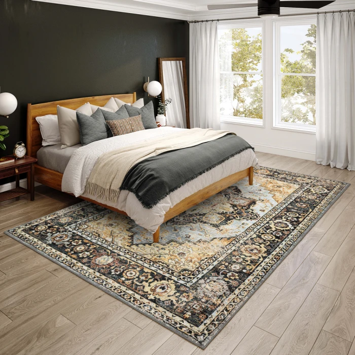 Dalyn Jericho JC2 Pewter Area Rug 3 ft. X 5 ft. Rectangle