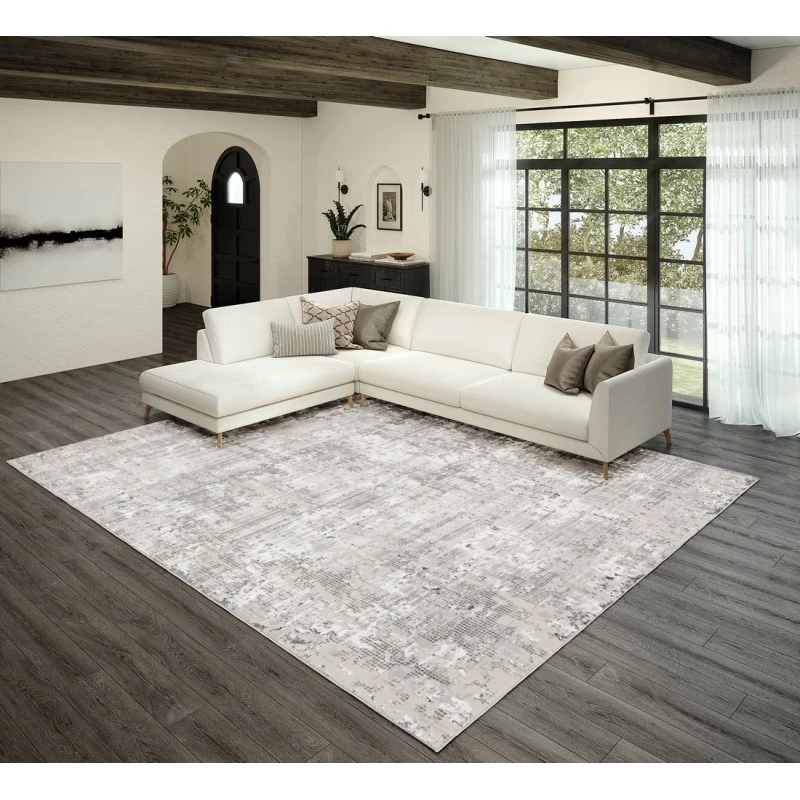 Dalyn Rhodes RR3 Silver Area Rug 7 ft. 10 in. X 10 ft. Rectangle
