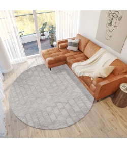 Dalyn Durango SS4 Linen Area Rug 4 ft. X 4 ft. Round