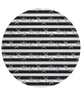 Dalyn Seabreeze SZ12 Black Area Rug 8 ft. X 8 ft. Round