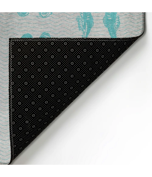 Dalyn Seabreeze SZ15 Teal Area Rug 2 ft. 3 in. X 7 ft. 6 in. Runner