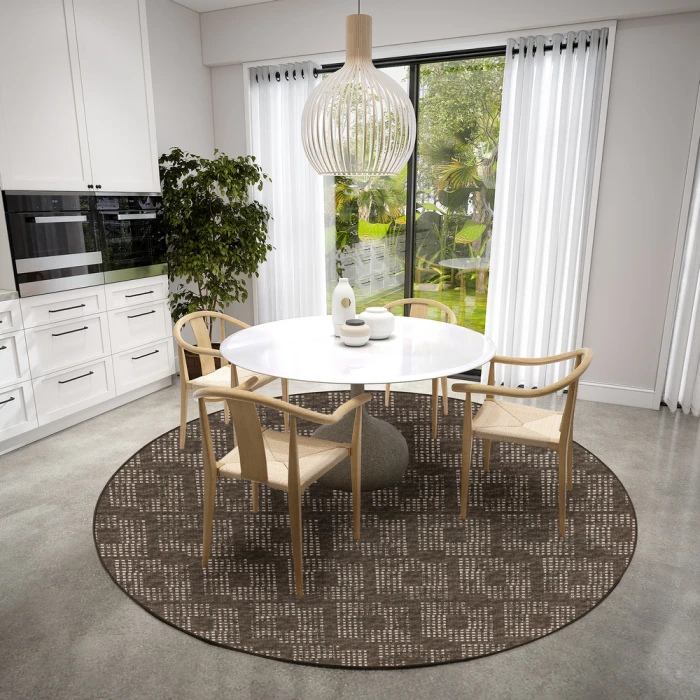 Dalyn Delano DA1 Chocolate Area Rug 10 ft. X 10 ft. Round