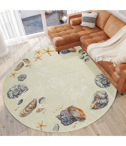 Dalyn Seabreeze SZ9 Ivory Area Rug 8 ft. X 8 ft. Round
