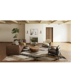 Dalyn Denizi DZ5 Putty Area Rug 5 ft. 3 in. X 7 ft. 8 in. Rectangle