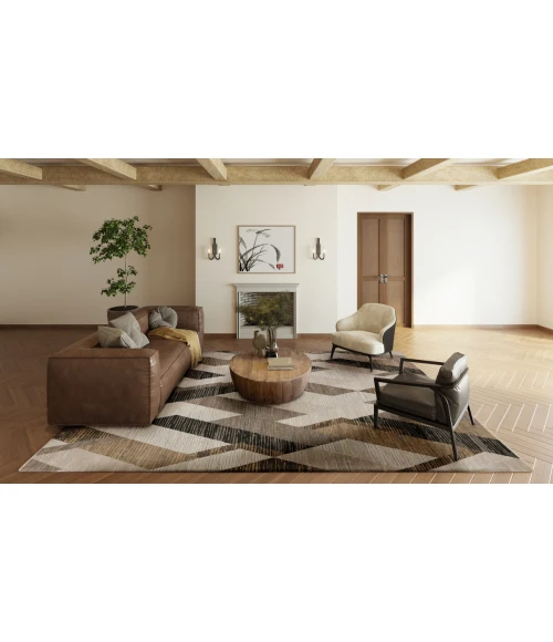 Dalyn Denizi DZ5 Putty Area Rug 5 ft. 3 in. X 7 ft. 8 in. Rectangle