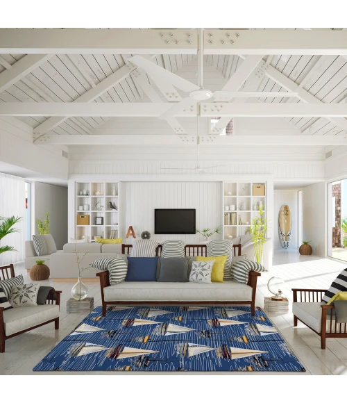 Dalyn Harbor HA8 Navy Area Rug 9 ft. X 12 ft. Rectangle