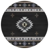 Dalyn Phoenix PH4 Black Area Rug 8 ft. X 8 ft. Round