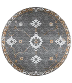 Dalyn Sedona SN16 Charcoal Area Rug 4 ft. X 4 ft. Round