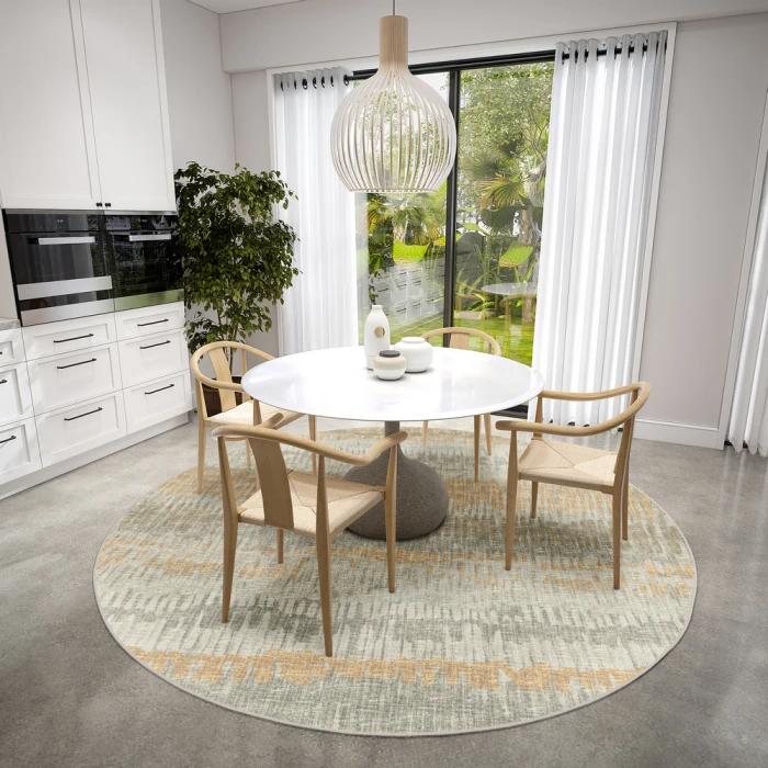 Dalyn Winslow WL4 Khaki Area Rug 4 ft. X 4 ft. Round