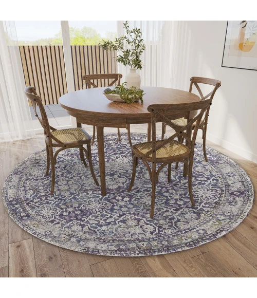 Dalyn Jericho JC3 Violet Area Rug 10 ft. X 10 ft. Round