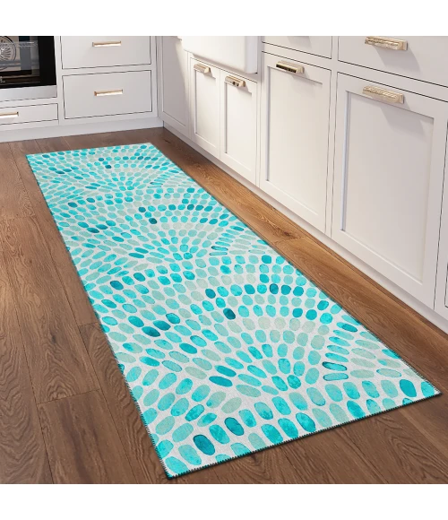 Dalyn Seabreeze SZ6 Teal Area Rug 2 ft. 3 in. X 7 ft. 6 in. Runner