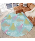 Dalyn Seabreeze SZ3 Teal Area Rug 8 ft. X 8 ft. Round