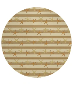 Dalyn Seabreeze SZ12 Beige Area Rug 8 ft. X 8 ft. Round