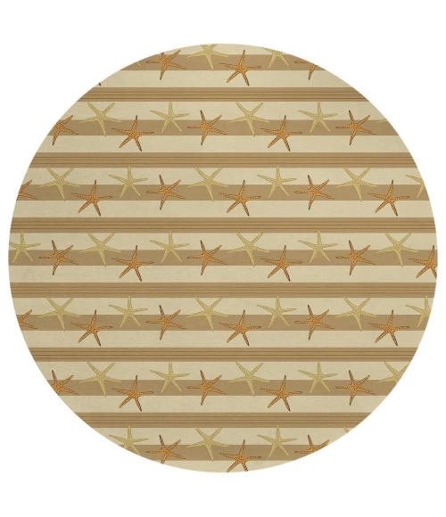 Dalyn Seabreeze SZ12 Beige Area Rug 8 ft. X 8 ft. Round