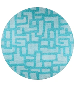 Dalyn Sedona SN4 Robins Egg Area Rug 4 ft. X 4 ft. Round