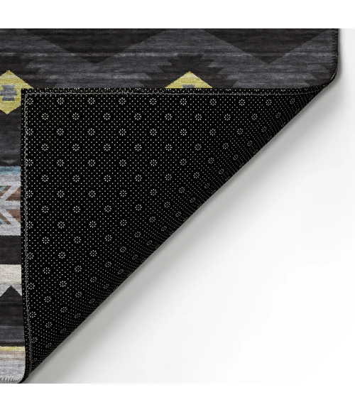 Dalyn Phoenix PH3 Black Area Rug 2 ft. 3 in. X 7 ft. 6 in. Runner