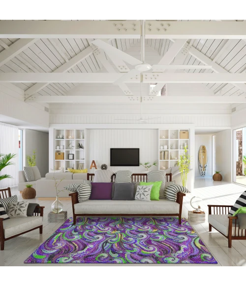 Dalyn Seabreeze SZ14 Violet Area Rug 8 ft. X 10 ft. Rectangle