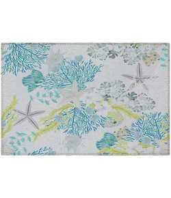 Dalyn Seabreeze SZ1 Silver Area Rug 1 ft. 8 in. X 2 ft. 6 in. Rectangle