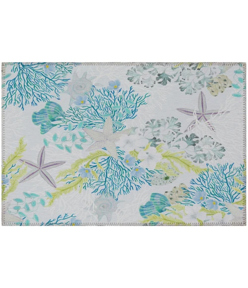 Dalyn Seabreeze SZ1 Silver Area Rug 1 ft. 8 in. X 2 ft. 6 in. Rectangle