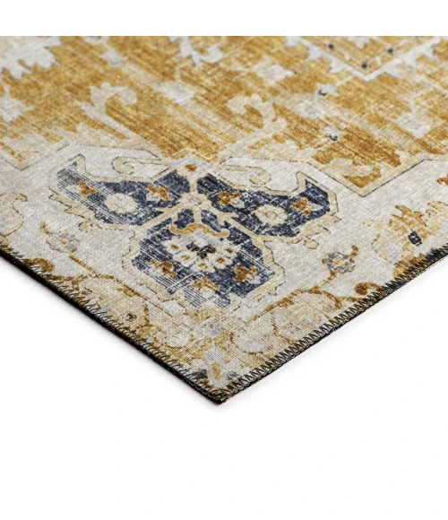 Dalyn Marbella MB3 Gold Area Rug 4 ft. X 4 ft. Round