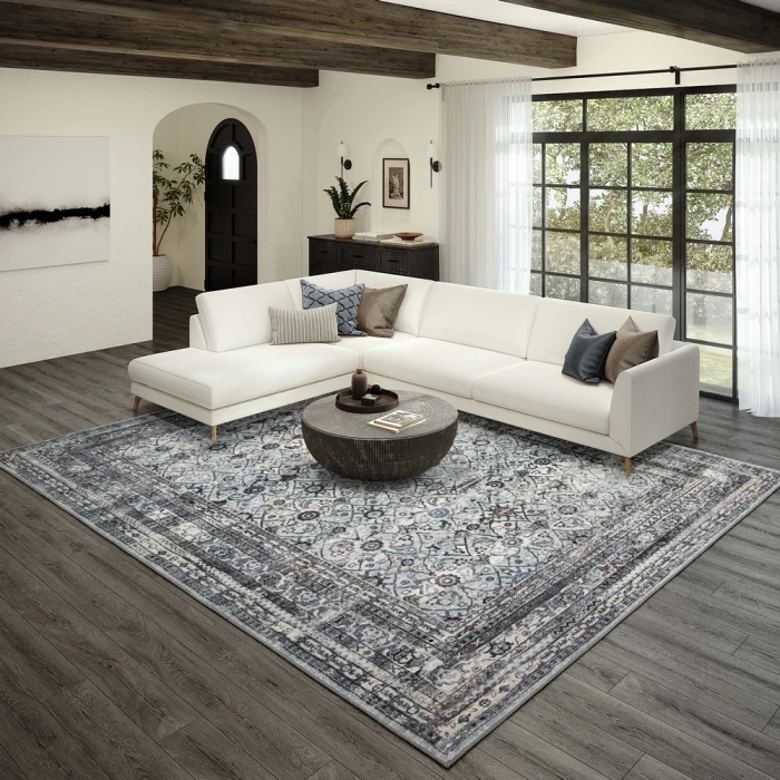Dalyn Jericho JC7 Pewter Area Rug 2 ft. 6 in. X 8 ft. Runner