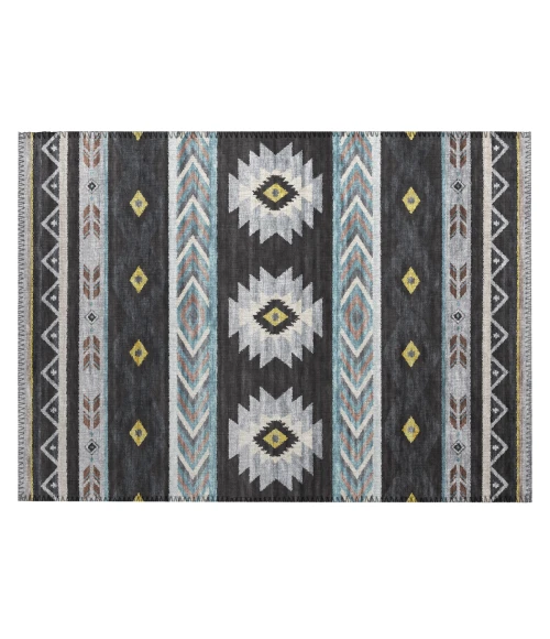 Dalyn Phoenix PH3 Black Area Rug 1 ft. 8 in. X 2 ft. 6 in. Rectangle