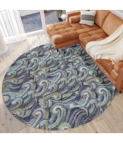 Dalyn Seabreeze SZ14 Ink Area Rug 8 ft. X 8 ft. Round