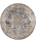 Dalyn Jericho JC6 Charcoal Area Rug 4 ft. X 4 ft. Round