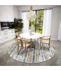 Dalyn Winslow WL6 Grey Area Rug 4 ft. X 4 ft. Round