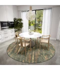 Dalyn Winslow WL6 Olive Area Rug 8 ft. X 8 ft. Round
