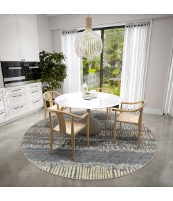 Dalyn Winslow WL4 Charcoal Area Rug 6 ft. X 6 ft. Round