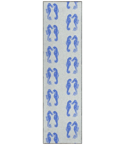 Dalyn Seabreeze SZ15 Navy Area Rug 2 ft. 3 in. X 7 ft. 6 in. Runner