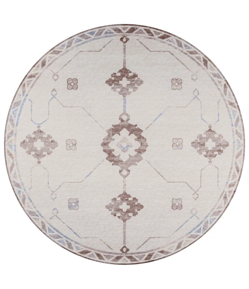 Dalyn Sedona SN16 Parchment Area Rug 4 ft. X 4 ft. Round