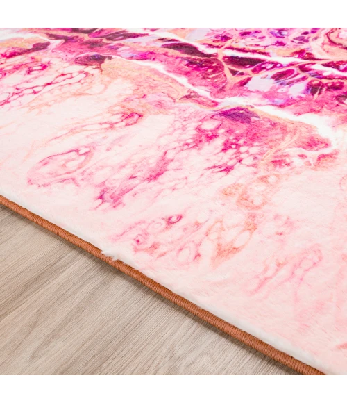 Dalyn Kikiamo KK16 Flamingo Area Rug 8 ft. X 8 ft. Round