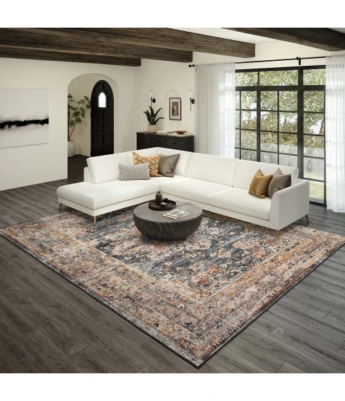 Dalyn Jericho JC6 Charcoal Area Rug 2 ft. 6 in. X 12 ft. Runner