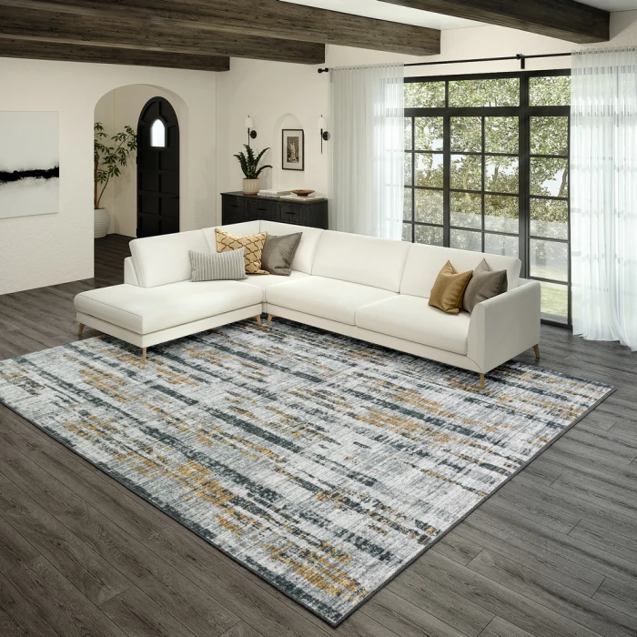 Dalyn Winslow WL6 Grey Area Rug 3 ft. X 5 ft. Rectangle