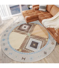 Dalyn Phoenix PH2 Taupe Area Rug 8 ft. X 8 ft. Round