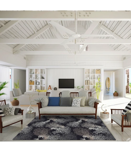 Dalyn Seabreeze SZ3 Black Area Rug 5 ft. X 7 ft. 6 in. Rectangle