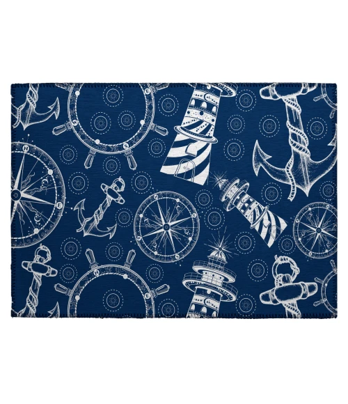 Dalyn Harbor HA9 Navy Area Rug 1 ft. 8 in. X 2 ft. 6 in. Rectangle