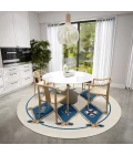 Dalyn Harbor HA6 Ivory Area Rug 8 ft. X 8 ft. Round