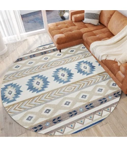 Dalyn Phoenix PH3 Ivory Area Rug 8 ft. X 8 ft. Round