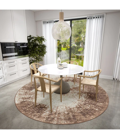 Dalyn Winslow WL1 Chocolate Area Rug 6 ft. X 6 ft. Round