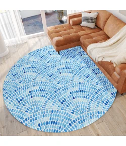 Dalyn Seabreeze SZ7 Indigo Area Rug 8 ft. X 8 ft. Round