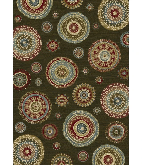 Dynamic Rugs ANCIENT GARDEN Multi 57026 2ft. 2in. x 11ft. Rect. Rug