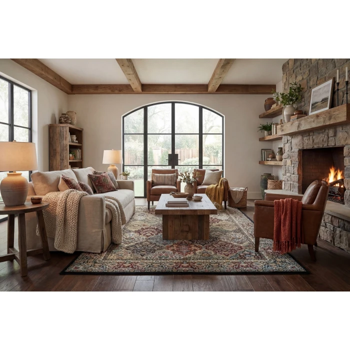 Dynamic Rugs ANCIENT GARDEN Multi 57008 2ft. 7in. x 4ft. 7in. Oval Rug