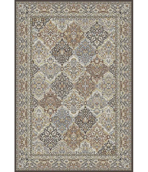 Dynamic Rugs ANCIENT GARDEN Brown/Blue 57008 7ft. 10in. x 10ft. 10in. Rect. Rug