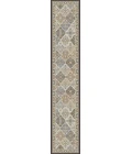 Dynamic Rugs ANCIENT GARDEN Brown/Blue 57008 2ft. 2in x 11ft. Rect. Rug