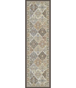 Dynamic Rugs ANCIENT GARDEN Brown/Blue 57008 2ft. 2in. x 7ft. 7in. Rect. Rug