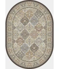 Dynamic Rugs ANCIENT GARDEN Brown/Blue 57008 6ft. 7in. x 9ft. 6in. Oval Rug